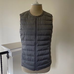 Grey Uniqlo Down Vest